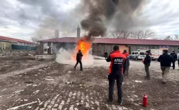 Kars’ta Polisler için Afet Farkındalık Eğitimi ve Yangın Tatbikatı